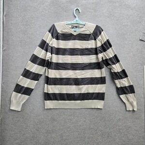 Alpinestars Men Sweatshirt XL Black Striped Long Sleeve